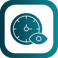 Time Tracking Glyph Gradient Round Corner Icon vector