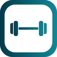 Dumbbell Glyph Gradient Round Corner Icon vector