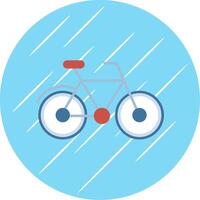 Bicycle Flat Blue Circle Icon vector