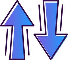 Sign Gradient Filled Icon vector