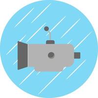 Gearbox Flat Blue Circle Icon vector