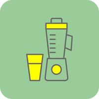 Juicer Filled Yellow Icon vector