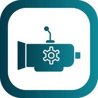 Gearbox Glyph Gradient Round Corner Icon vector