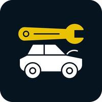 Body Repair Glyph Two Color Icon vector