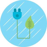 Bio Energy Flat Blue Circle Icon vector