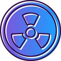 Radioactivity Gradient Filled Icon vector