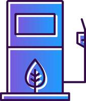 Bio Fuel Gradient Filled Icon vector