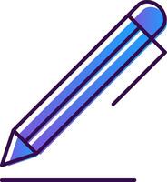 Pen Gradient Filled Icon vector