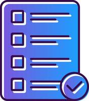 Priority Gradient Filled Icon vector