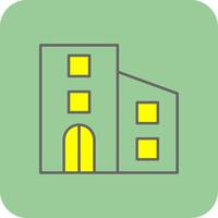 Urbanism Filled Yellow Icon vector