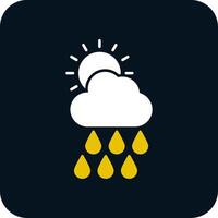 Forecast Glyph Two Color Icon vector