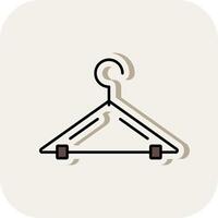 Hanger Line Filled White Shadow Icon vector