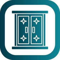 Window Glyph Gradient Round Corner Icon vector