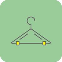 Hanger Filled Yellow Icon vector