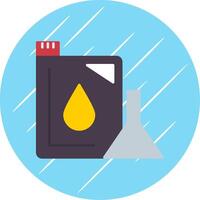 Machine Oil Flat Blue Circle Icon vector