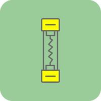 Fuse Filled Yellow Icon vector