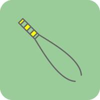 Tweezers Filled Yellow Icon vector