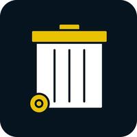 Refuse Glyph Two Color Icon vector