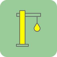 Gallows Filled Yellow Icon vector