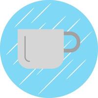 Cup Flat Blue Circle Icon vector