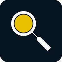 Magnifying Glass Glyph Two Color Icon vector