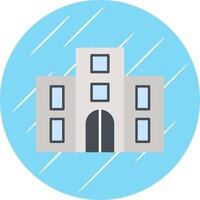 Hotel Flat Blue Circle Icon vector