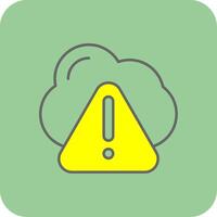 Danger Filled Yellow Icon vector