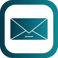 Send Glyph Gradient Round Corner Icon vector