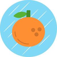 Clementine Flat Blue Circle Icon vector