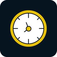 Time Glyph Two Color Icon vector