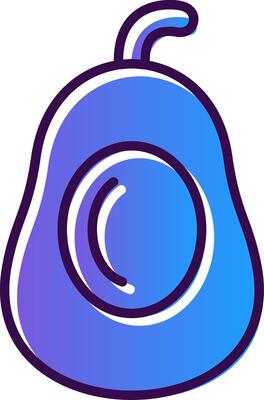 Avocados Gradient Filled Icon