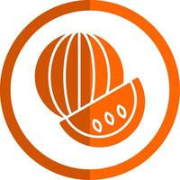Voavanga Glyph Orange Circle Icon vector