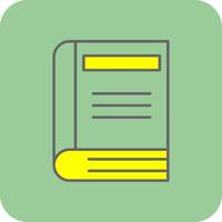 Learn Filled Yellow Icon vector