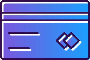 Card Gradient Filled Icon vector