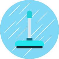 Floor Wiper Flat Blue Circle Icon vector