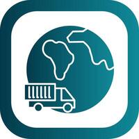 Travel Glyph Gradient Round Corner Icon vector