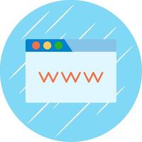 www plano azul circulo icono vector