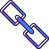 Link Gradient Filled Icon vector