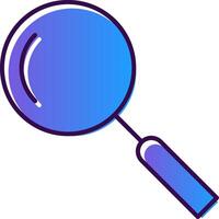 Search Gradient Filled Icon vector