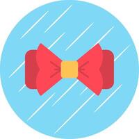 Bow Tie Flat Blue Circle Icon vector