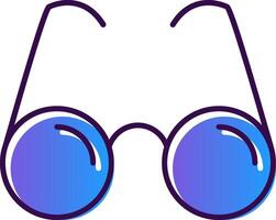 Reading Glasses Gradient Filled Icon vector