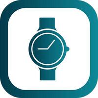 Casual Watch Glyph Gradient Round Corner Icon vector