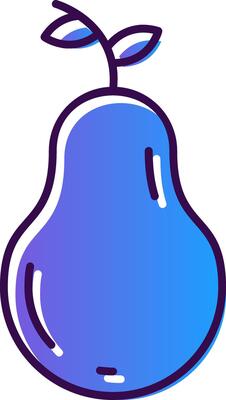 Pear Gradient Filled Icon