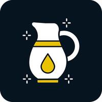 Jug Glyph Two Color Icon vector