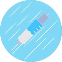 Injection Flat Blue Circle Icon vector