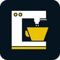 Coffee Machine Glyph Two Color Icon vector