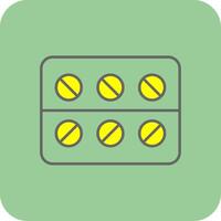 Medicine Filled Yellow Icon vector