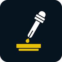 Pipette Glyph Two Color Icon vector