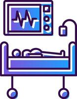 Medical Treatment Gradient Filled Icon vector