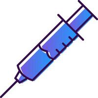 Injection Gradient Filled Icon vector